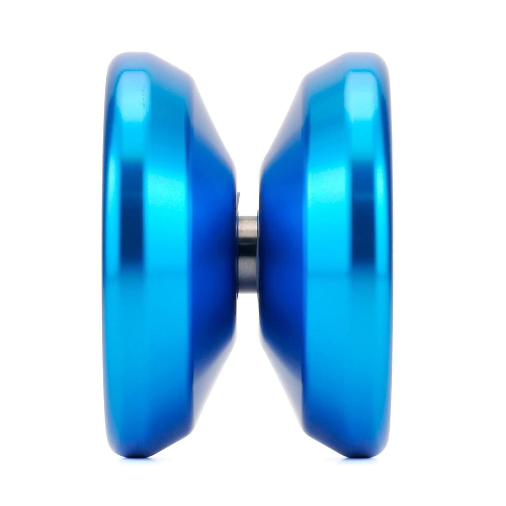 Intermediate Metal Spin Gear Metal Spin Gadget Starter Bind Compatible Yo-Yo Set, (Aqua Blue)