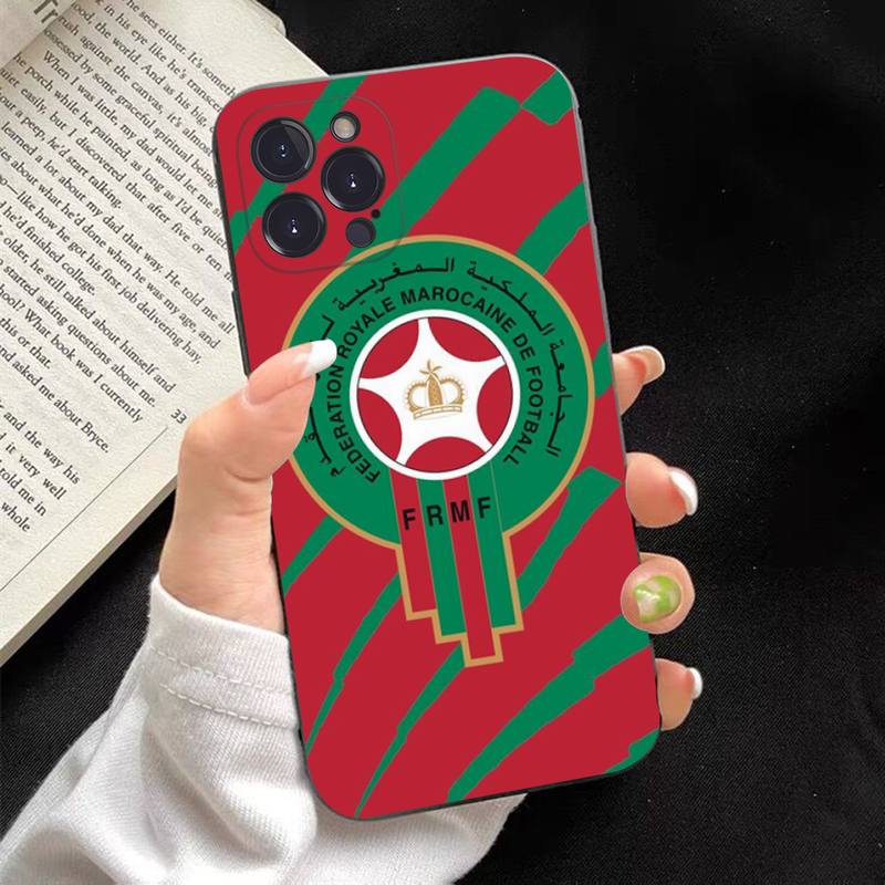 Morocco Flag Phone Case Silicone Soft for iphone 14 13 12 11 Pro Mini XS MAX 8 7 6 Plus X XS XR Cover