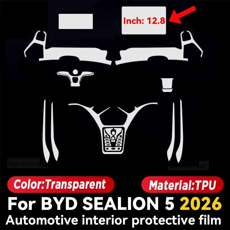 Per BYD Sealion 5 2026 Schermo Console Centrale Interno Auto Pellicola Protettiva Antigraffio Pellicola Riparatrice Adesivo Accessori