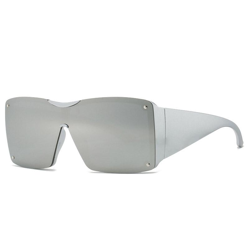 New Fashionable One-piece Women s Sunglasses Personalized Trendy Street Style Sunglasses Versatile Sunglasses 8570