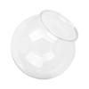 Heavy Duty Plastic Round Fish Bowl   Break Proof Multipurpose Small Round Fish   for Desk Bookcase Decorations