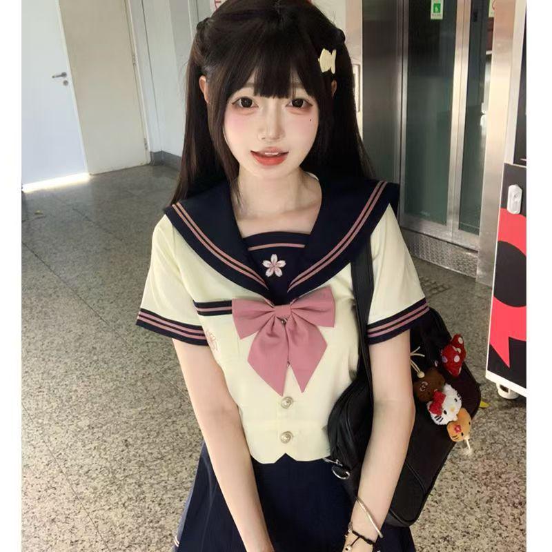 Ono Junior High Authentic Japanese Sailor Suit – Academy Style Uniform for Summer/Autumn