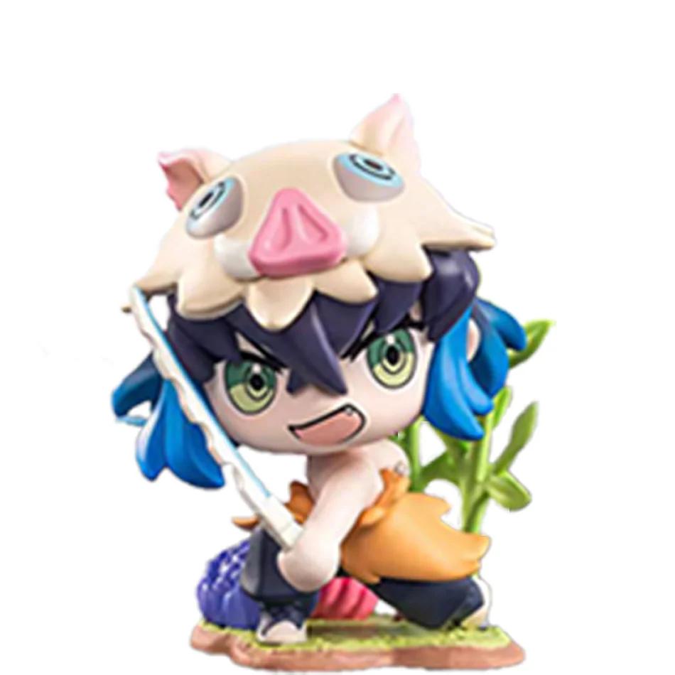 #Demon Slayer Tanjiro Kamado Nezuko Anime Cartoon Figure Blind Box Creative  Statue Model Ornament Surprise Gift Box