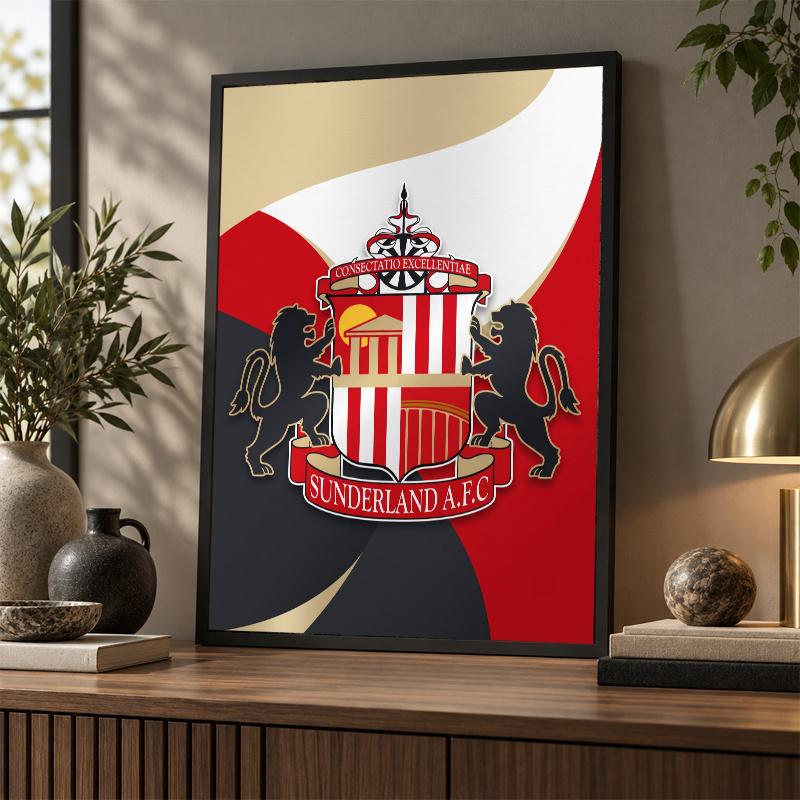 Sunderland futbola dimanta gleznošanas komplekts 5D pilna urbšana DIY dimanta mozaīka sienas māksla mājas dekorēšana