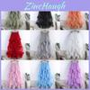 Princess Style Mesh Skirt With Ruffle Hem And High Waist For Summer Casual Wear