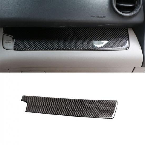 1*Carbon Fiber Co-pilot Center Control Panel Cover For Toyota RAV4 2006-2012