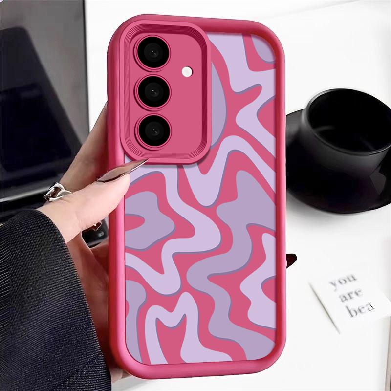 Stripe Pattern Phone Case For Samsung Galaxy S25 Edge S24 S23 S22 Ultra S24 FE A55 A54 A15 A35 A25 A16 A26 A36 A56 5G Soft Cover