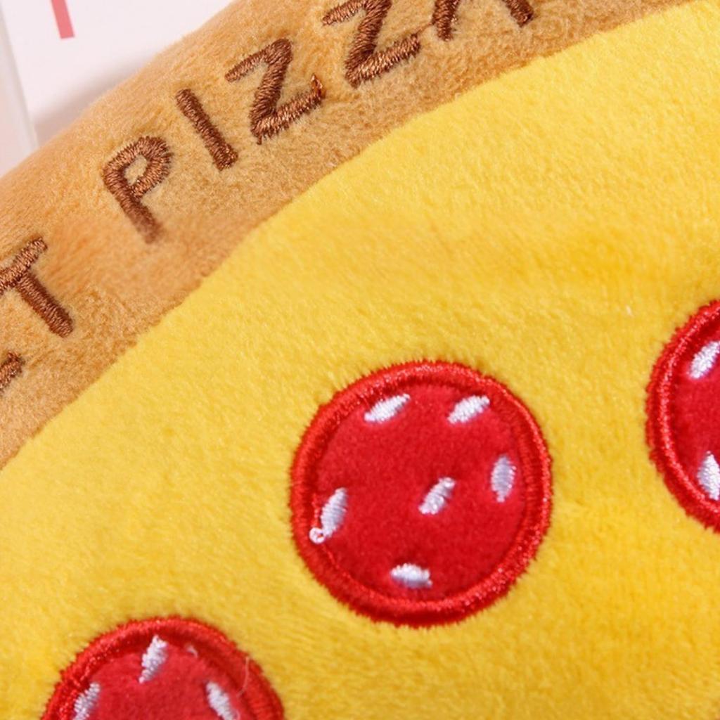 [Mofu&Co. Tokyo Main Store] Cute Pizza Food Cushion, Interior Decor, Body Pillow, Cute and Fun Plush Toy with Sound, Fluffy Texture, Pizza Box