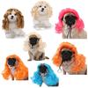 Perucas para Animais de Estimação Cabelo Cacheado Grande Onda Acessório para Gatos e Cães Natal Halloween Tema Juiz Adereço de Cabeça Suprimentos para Animais de Estimação