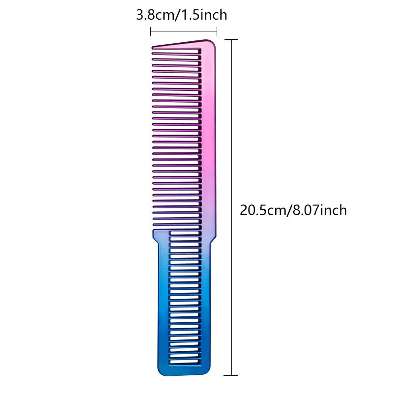 

Гальваническая стрижка, парикмахерская расческа, красочная радужная расческа, портативный парикмахерский парикмахерский инструмент, мужские расчески для салона, щетки фиолетовый