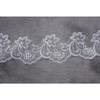 Womens Short Fingertip Length 1 Tier Lace Edge Wedding Bridal Veil Bride Tulle Hair Accessories Without Metal Comb