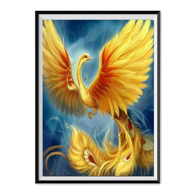Peinture diamant 5D Animal phénix, Kit de bricolage, point de croix, décoration de la maison, cadeau de noël, décoration murale