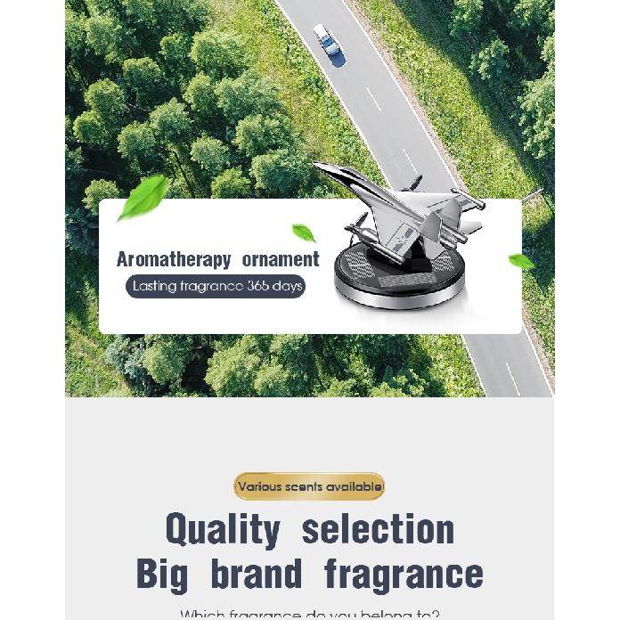 Car Air Freshener Solar Fighter Propeller Flavoring Fragrance Decoration Car Interior Accessories Men And Women Perfume