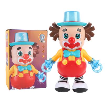 Dancing Clown Toy Battery Powered Funny Swinging Light Up Infant Musical Toy for Toddlers