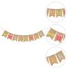 Summer Hanging Flag Beach Party Banner Pool Decorations for Kids Birthday Hawaiian Linen Bunting