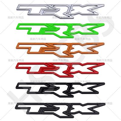 1Pcs 3D Metal TRX Letter Emblem Car Side Fender Decal TRX Logo Rear Trunk Badge Tailgate Stickers Accessories Car Styling