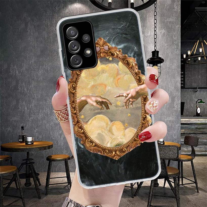 Rene Magritte Art Soft Phone Case For Samsung Galaxy A12 A22 A32 A52 A72 A02S A51 A50S A71 A70 A31 A20S Note 20 Ultra S10 A10S G
