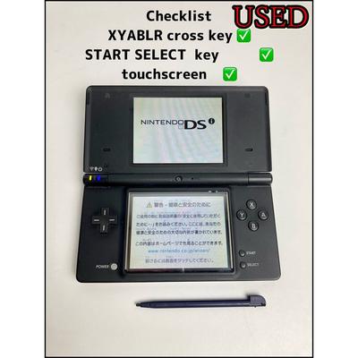Nintendo DSi TWL-001 (Preto ) Com verificação de operação do console Stylus [Bloqueado por Região JP]