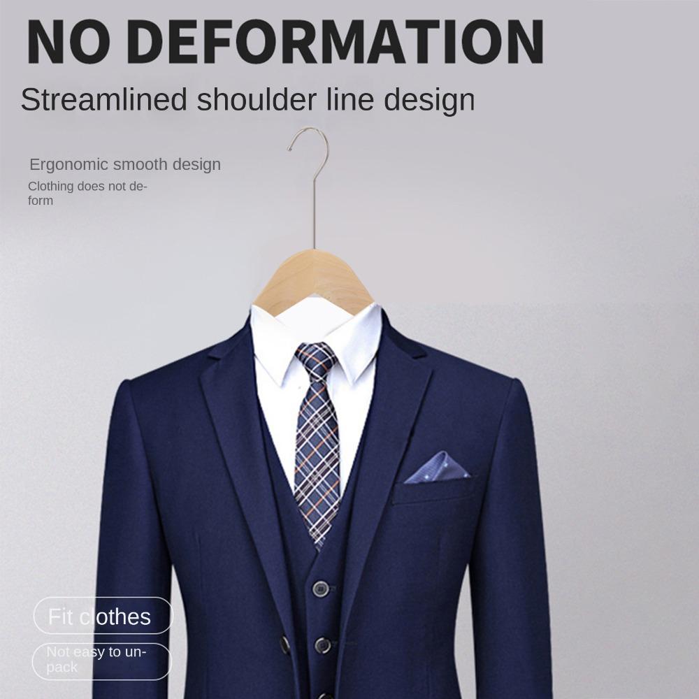 Pants Organizer Wooden Suit Hangers Closet Clothes Durable Pant Hangers  Home