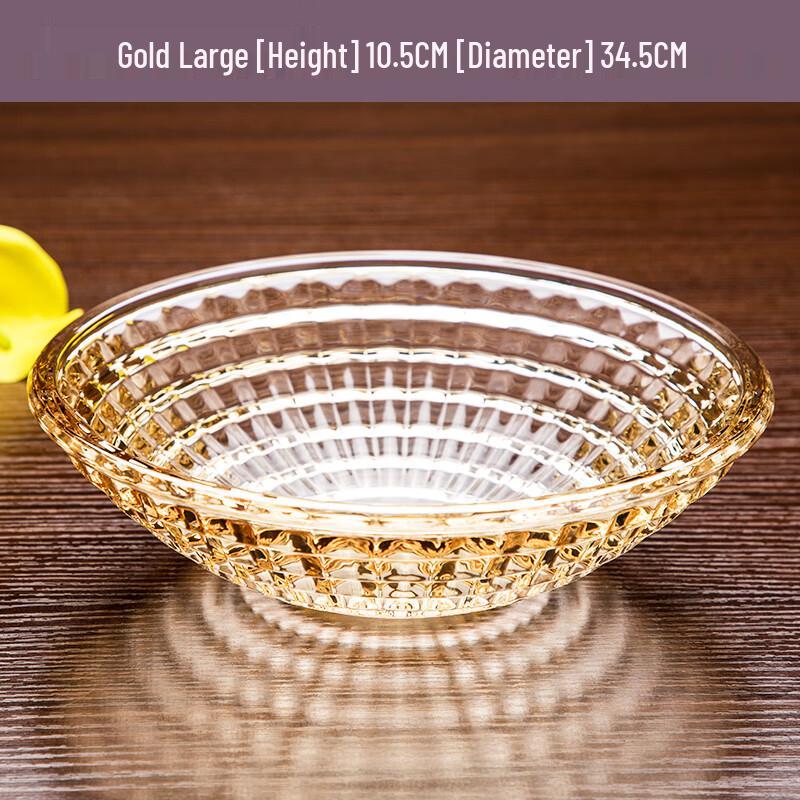 Homeglen European Crystal Glass Fruit Bowl