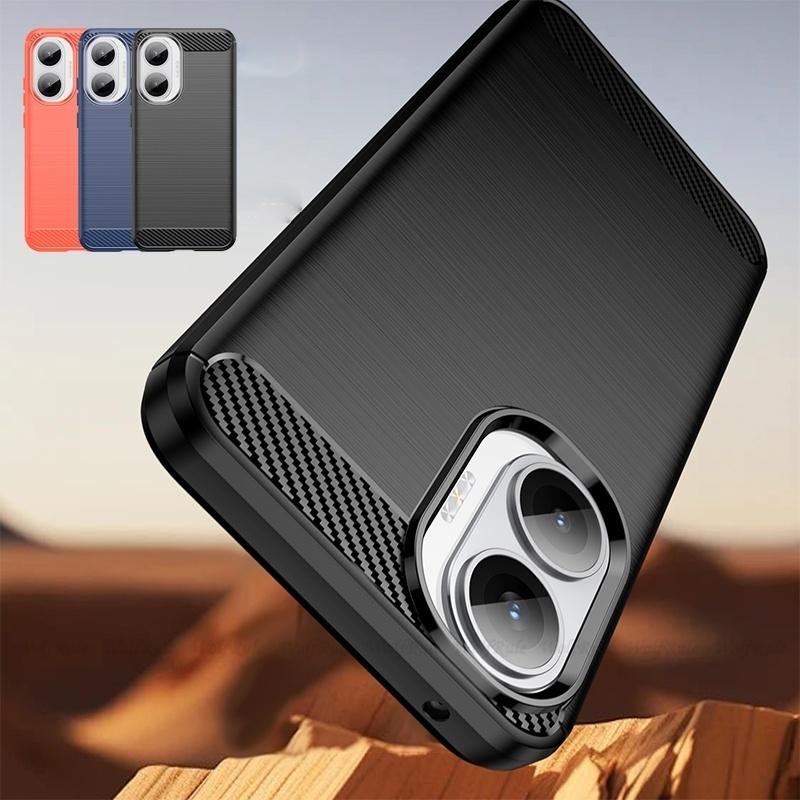 For Poco F7 Case Cover Xiaomi Poco F7 Capas Shockproof Phone Bumper Armor Coque Carbon Fibre Back TPU Soft Fundas Poco F7 Cover