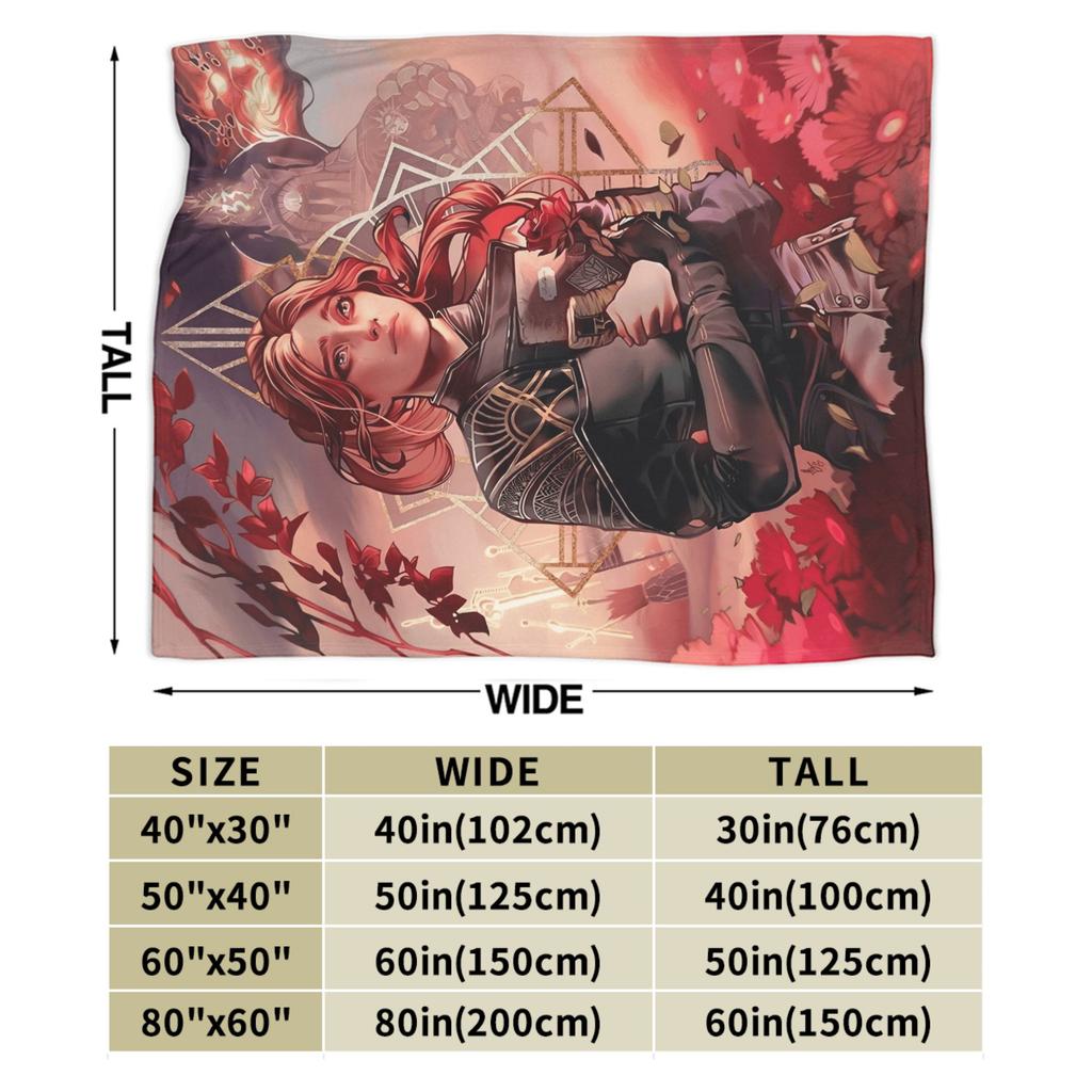 Warm Soft Blankets Airplane Travel Clair Obscur Expedition 33 Game Bedding Throws Flannel Bedspread For Home Decor Sofa Bed