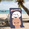 Customizable personalized beach towels Bubu and Dudu themed designs.Suitable for the beach, yoga, sports;ideal as beach accessories