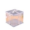 6-inch Transparent Square Single-Layer Cake Boxes (5-pack)