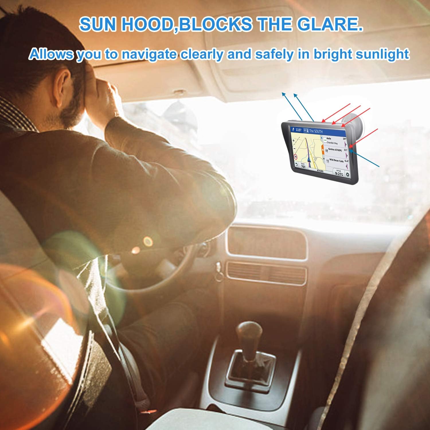 

9 GPS Navigator for Car Truck RV with Voice Guidance, Speed & Red Light Warning, Custom Truck Routing, 2025 Maps (Free Lifetime United States