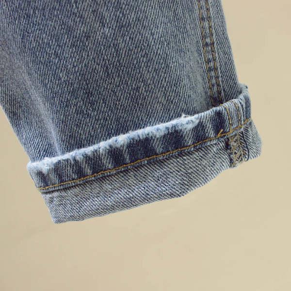 Damen Loose Straight-Leg Ripped Jeans - Figurschmeichelnd & Vielseitig für Frühling/Sommer 2025