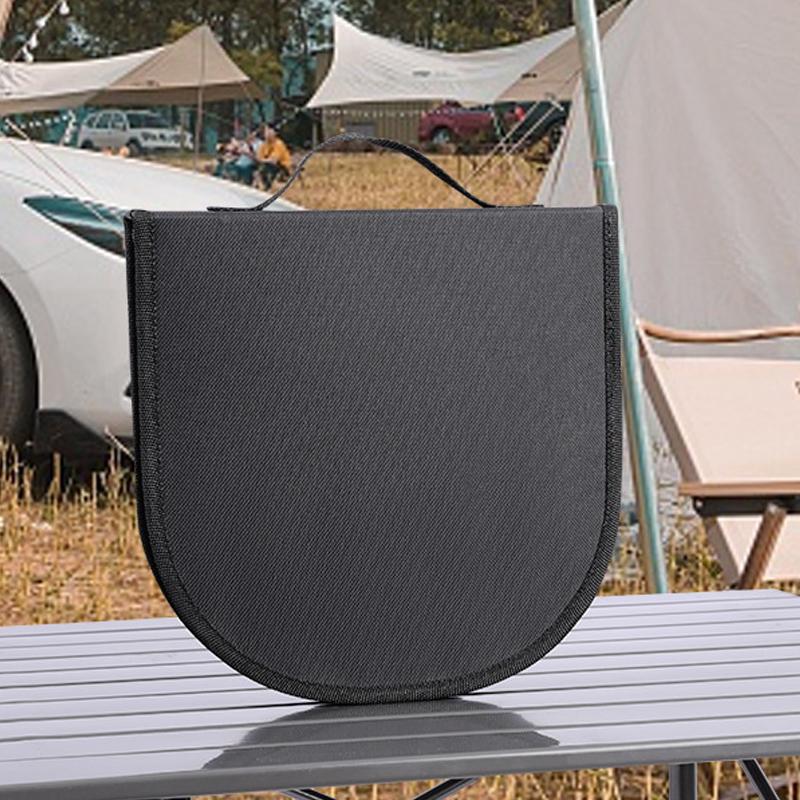 Outdoor Cookware Bag Camping Cutlery Storage Bag Portable Travel BBQ Utensil Organizer Storage Pouch For Fork Plates Spoons