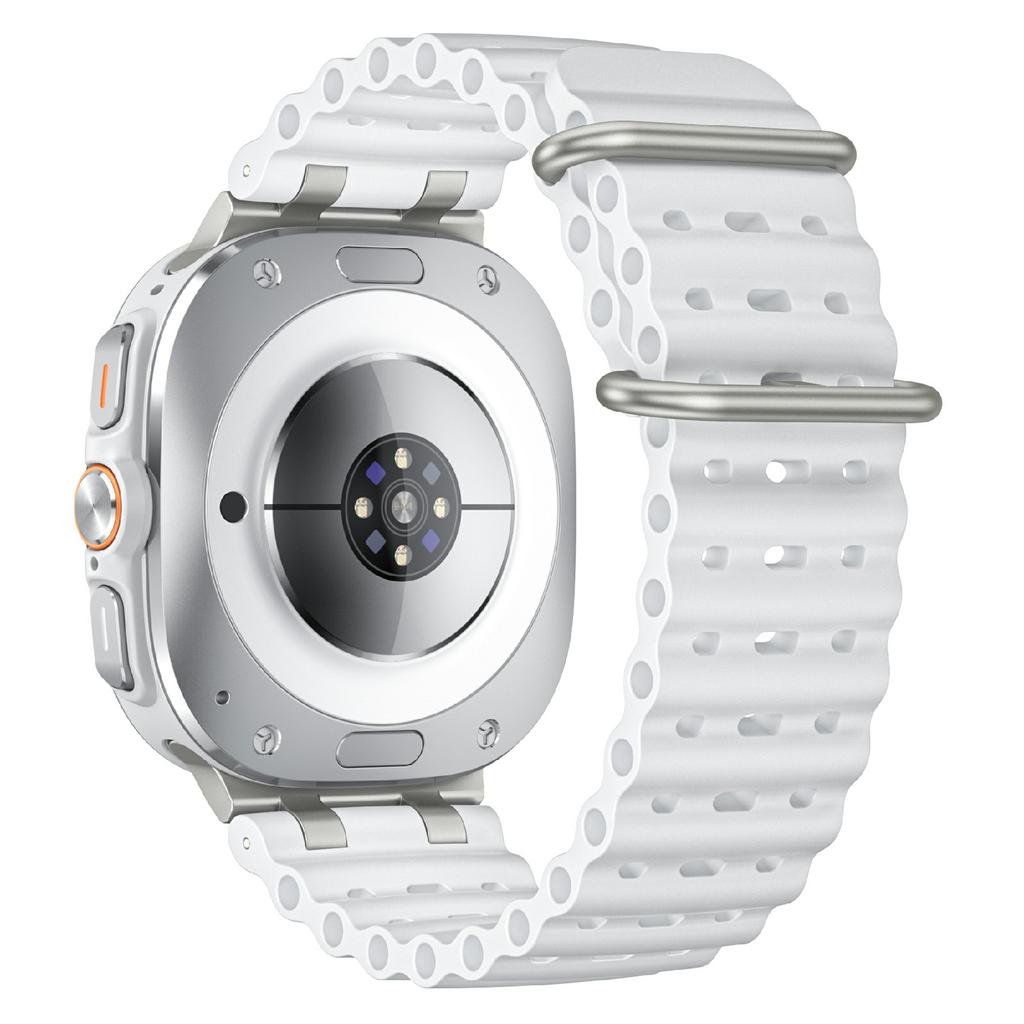 For Samsung Galaxy Watch Ultra (2025) 47mm/Watch Ultra 47mm Breathable Watch Strap Silicone Band