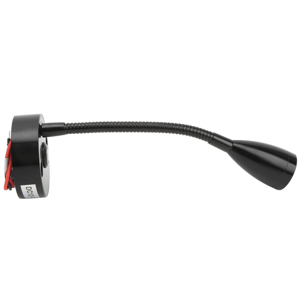 RV Rding Light Flexible Neck 3 Color Light 1224V 3W USB Rechargable   for Yachts Boats