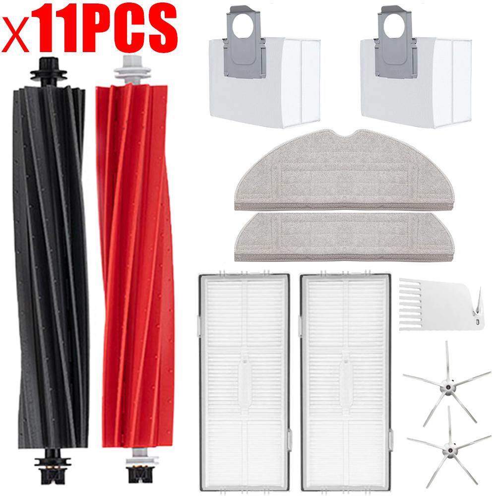 Spare Parts For Roborock S8 S8 Pro Ultra S8+, DuoRoller Main Side Brushes Mop Cloths HEPA Filters Dust Bags Accessories