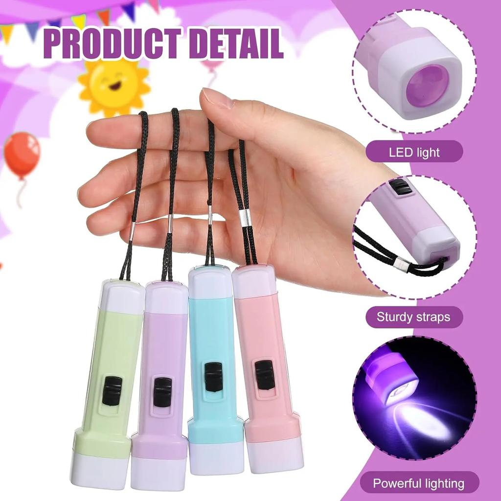 Small LED Torch Mini Flashlight for Children Birthday Party Favors Kids Emergency Light Outdoor Camping Hiking Gear Gift Idea