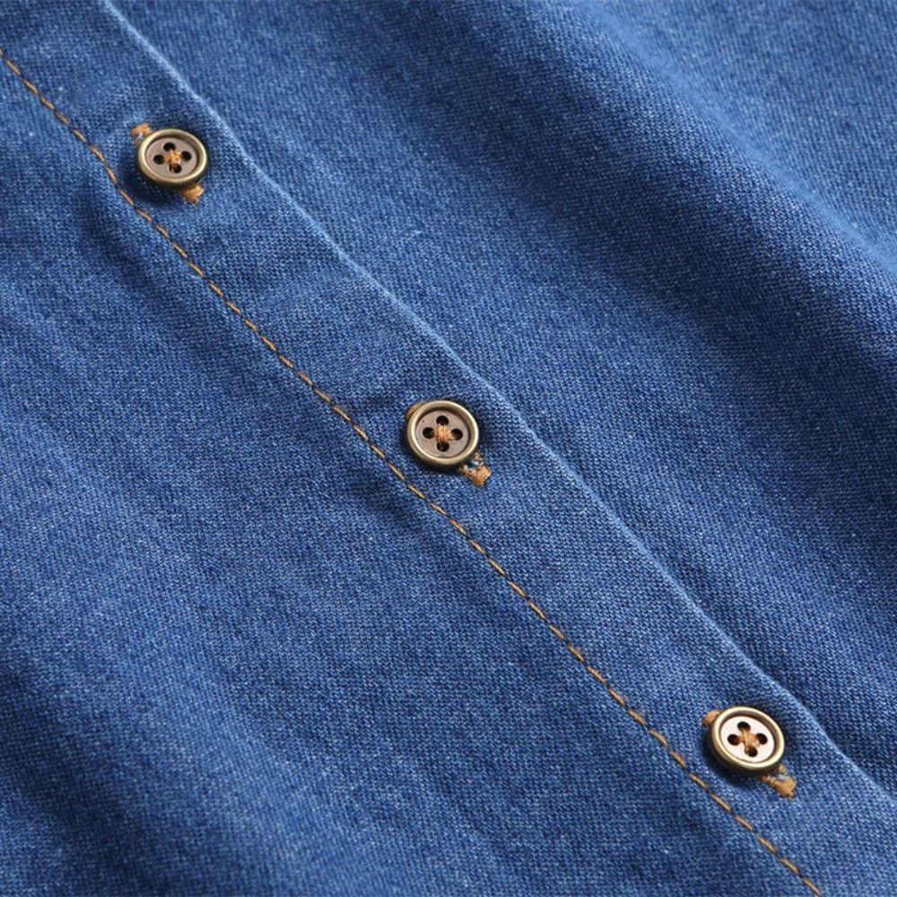 Black Lapel Half Shirt Detachable Adjustable Neckline Elegant Denim Fake Collar  Women