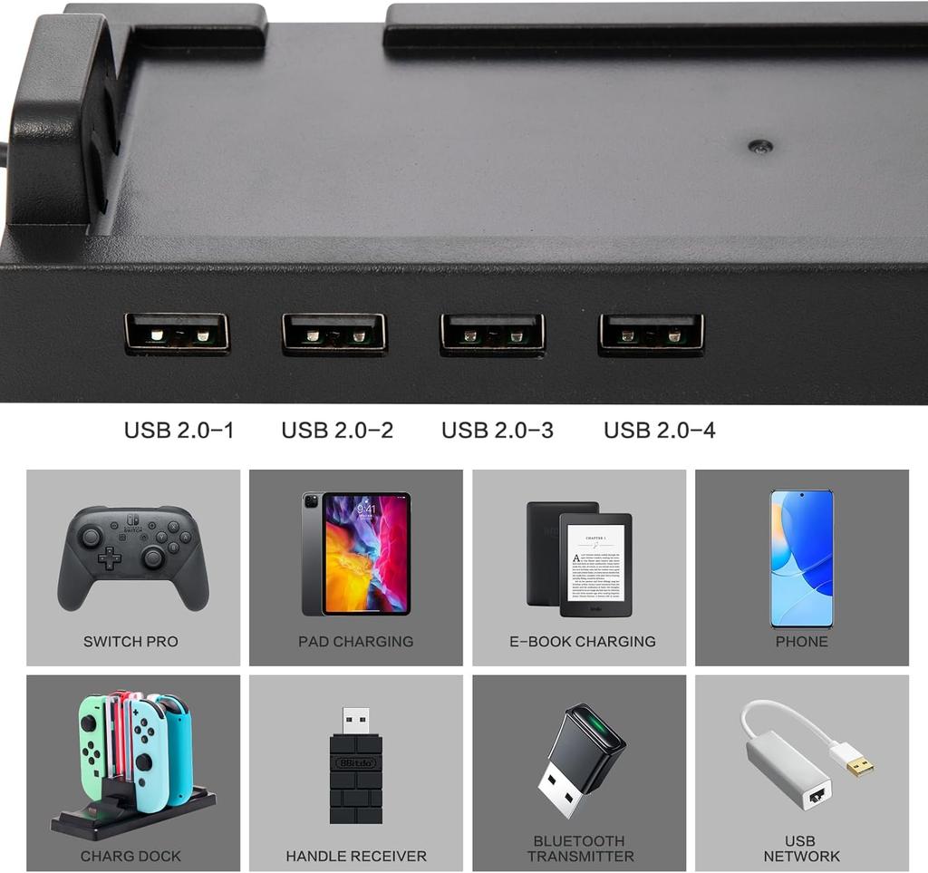 USB expansion hub game console base USB docking station