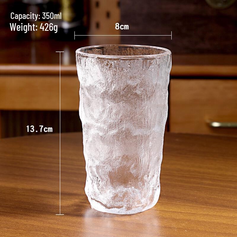 YOLCO Glacier High-Aesthetic Glass Coffee Cups