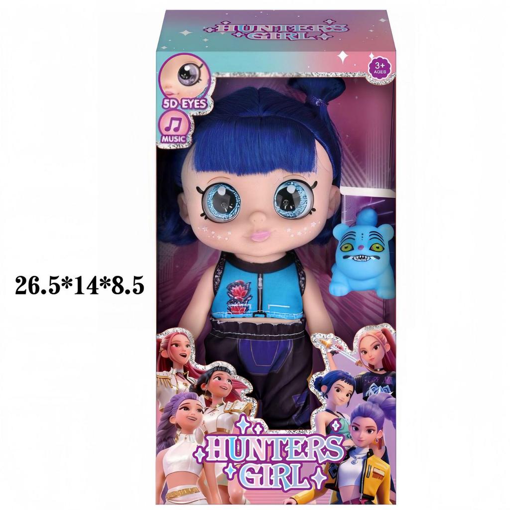 Dämonenjägerin Girlgroup K-Pop Mira Lumi Großer Kopf Q-Version Actionfigur Blind Box Spielzeug