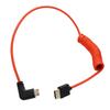 HangTon Mini HDMI to HDMI 4K 8K 60p Cable for ATOMOS Ninja V Inferno SmallHD Monitor and Canon Sony HDR-XR50 Z5 Z6ii Z7ii D750 Cameras, Left Angle, 50