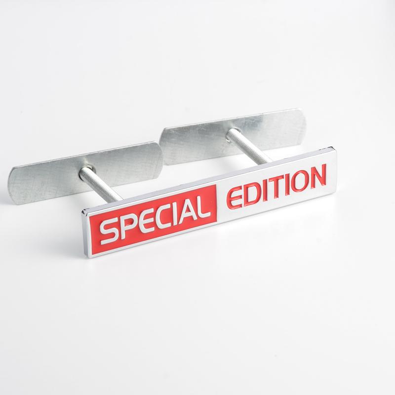 lsfc6 3D Metal Special Edition Logo Car Front Grille Emblem Rear Trunk Badge Decor Sticker For Toyota Ford Nissan Jeep Honda Opel Fiat