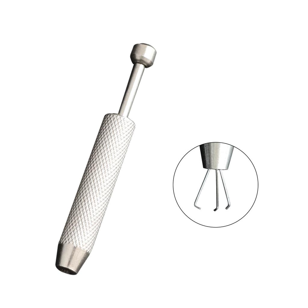 Diamond Holder Jewelry Claw Prong Gemstone Pick Up Tool 3/4 Prongs Stainless Steel Tweezer Catcher Jewelry Making Tools