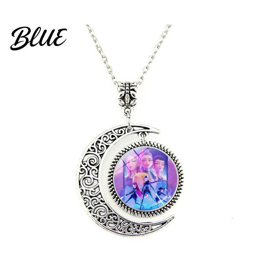 Anime Girl Pendant Necklace Korean Pop Hunters Movie Fans Merchandise