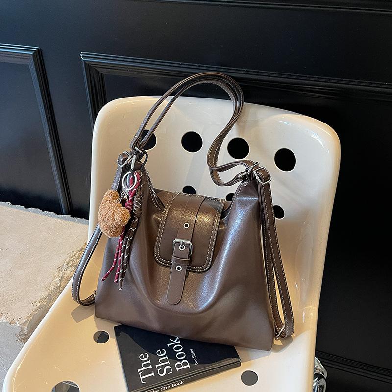 Retro commuter tote bag women's new versatile large-capacity shoulder messenger bag multi-functional backpack