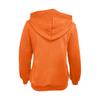 Women Solid Color Loose Long Sleeve Zipper Hooded Knit Jacket