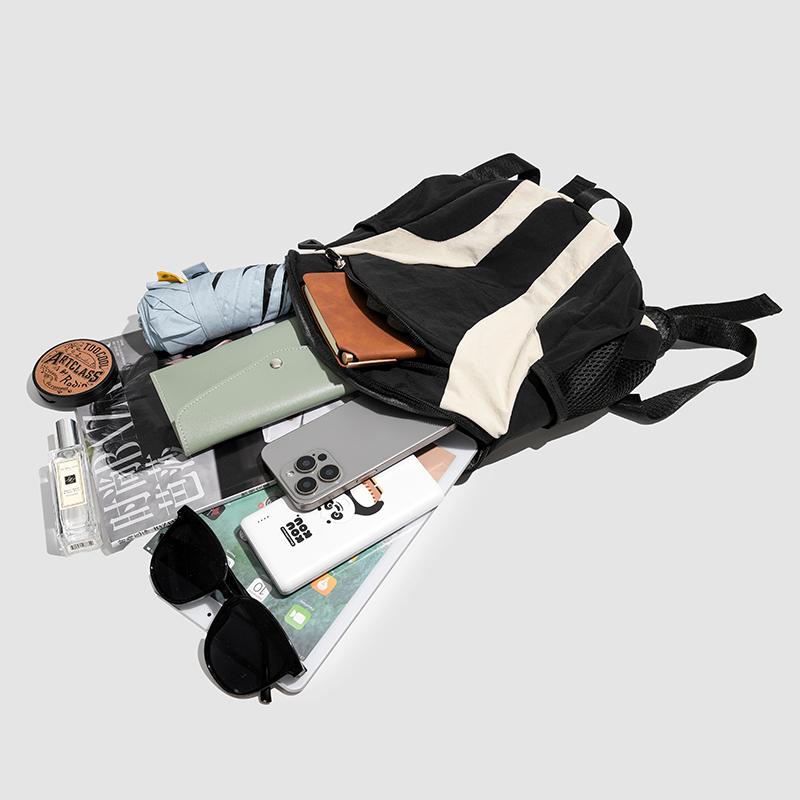 Outdoor Lightweight Travel Backpack Color Block Cycling Backpack