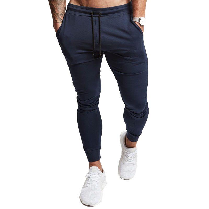 Men's Jogger Trousers Made From Soft Material With Adjustable Waist And Side Pockets