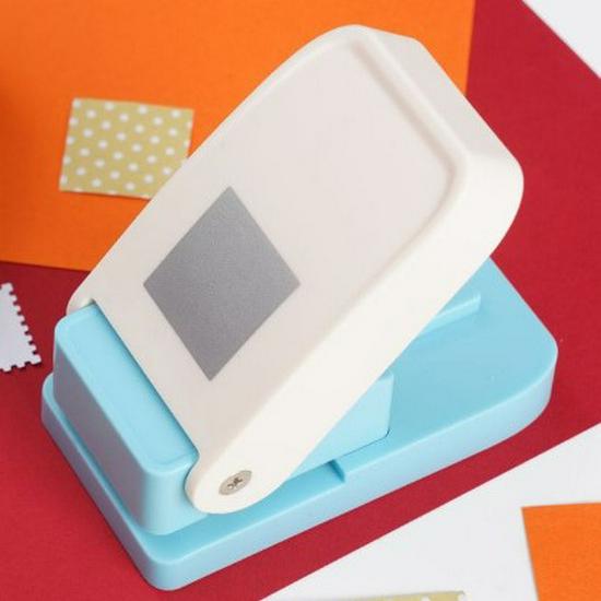 New Large Scrapbooking Embosser & Square Hole Punch for Kids' DIY Crafts
