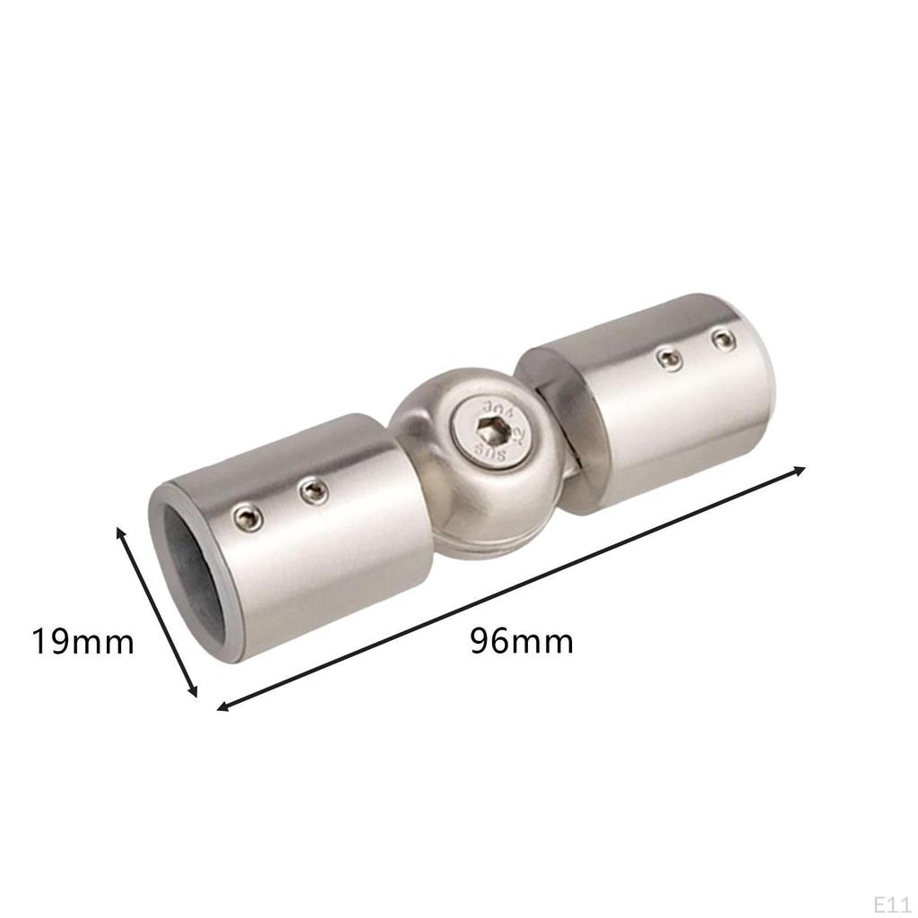 Corner Connector for Curtain Rods, Adjustable Angle, Universal Connection Bathroom Glass Doors,