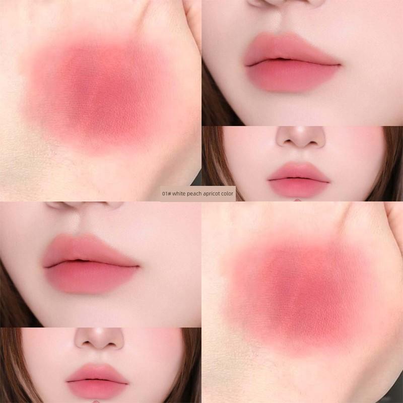 Young Girl's Guava-Colored Lipstick, Non-Stick Lip Glaze, Natural Look, Brightening Pink Lip Mud, Korean-Style Popular Cosmetics for Girls
